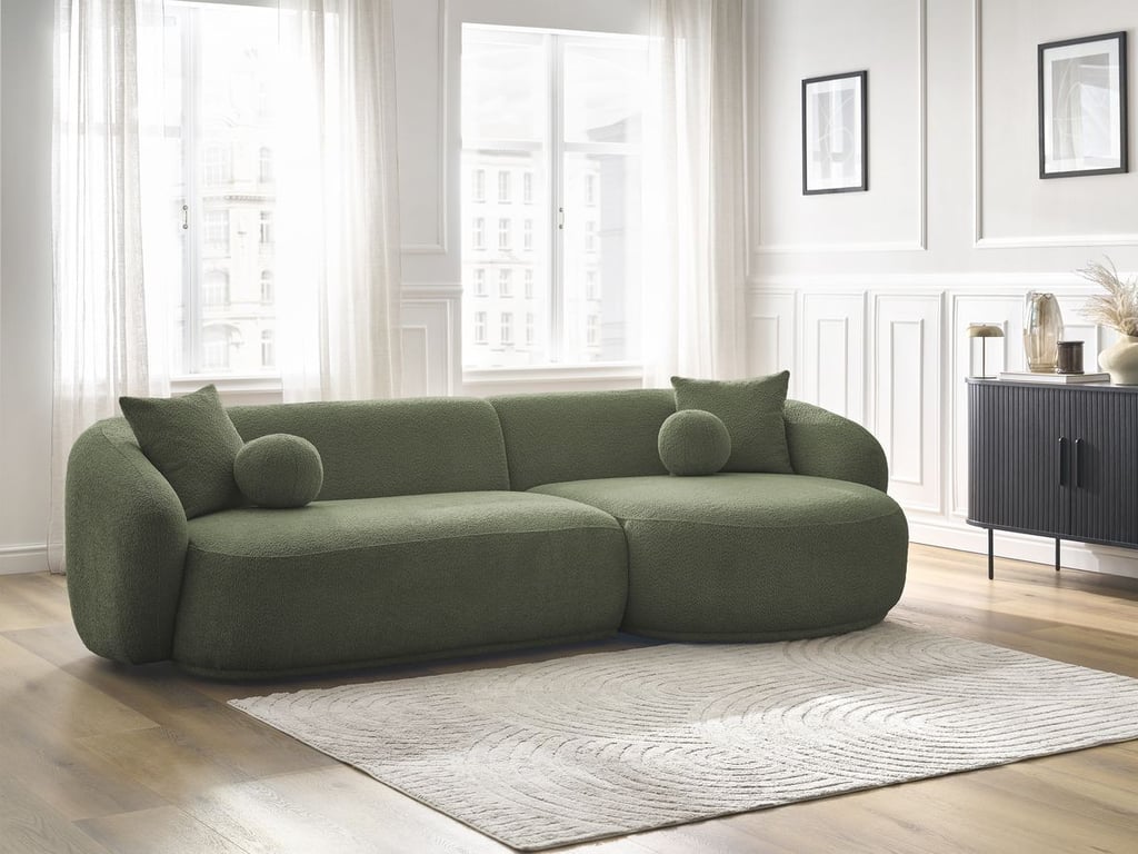 Produit similaire: Canapé d'angle fixe ASHLEY vert angle droit BOBOCHIC 4 places