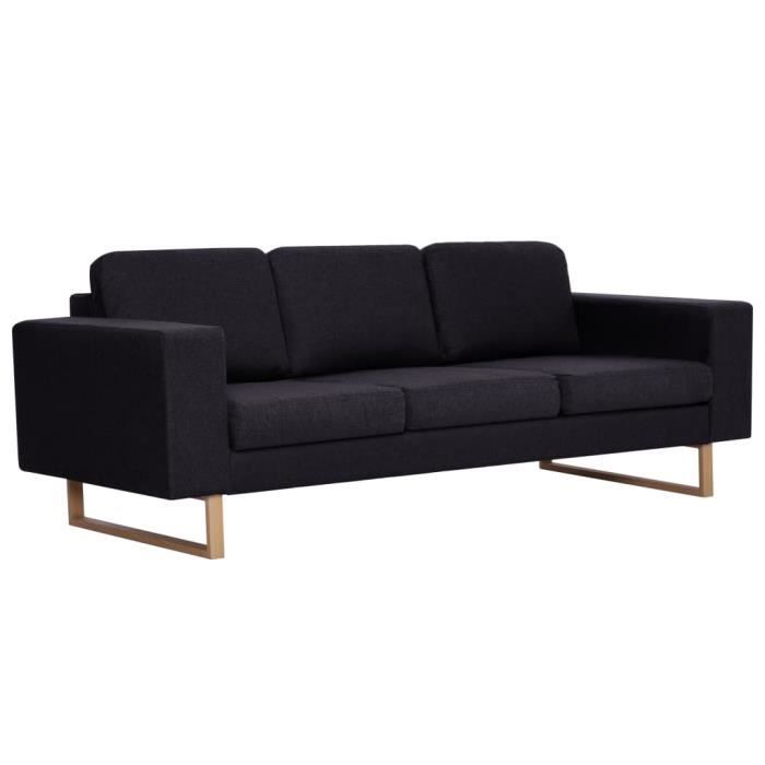 Produit similaire: Canapé à 3 places - OMABETA - M708 - Tissu Noir - Confort Moelleux - Déhoussable