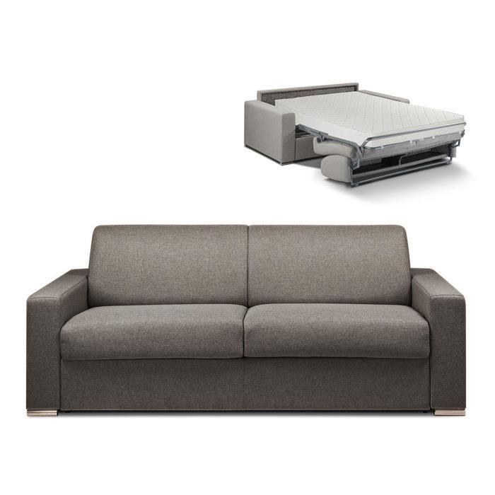 Produit similaire: Canapé 4 places convertible express en tissu CALITO - Anthracite - Couchage 160 cm - Matelas 14 cm