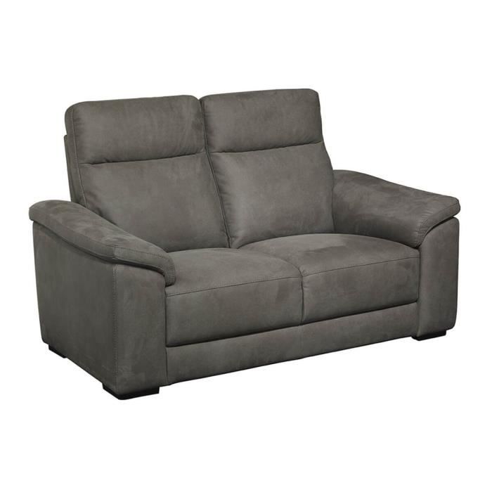 Produit similaire: Canapé Fixe 2 Places - STANLEY - Tissu Peau de Pêche - Gris Foncé - Style Classique - Confort Ferme