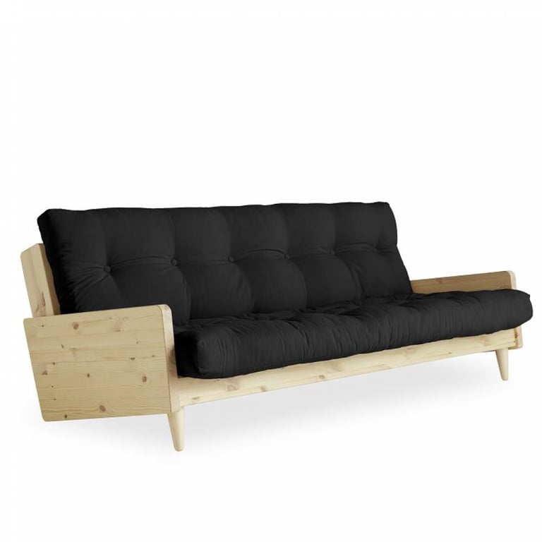 Produit similaire: Canapé 3 places convertible INDIE style scandinave futon gris foncé couchage 130*190 cm.