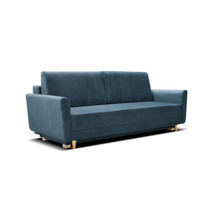 Produit similaire: Canapé convertible avec coffre de rangement - TAKO - Marine Bleu - 217x100x94 cm