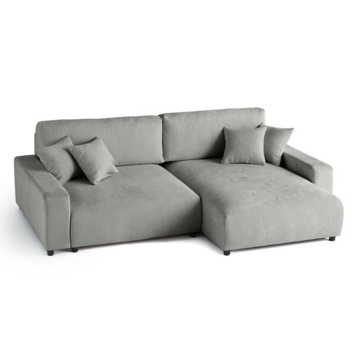 Produit similaire: Pivoine - canapé d'angle réversible - 4 places - convertible avec coffre - en velours texturé