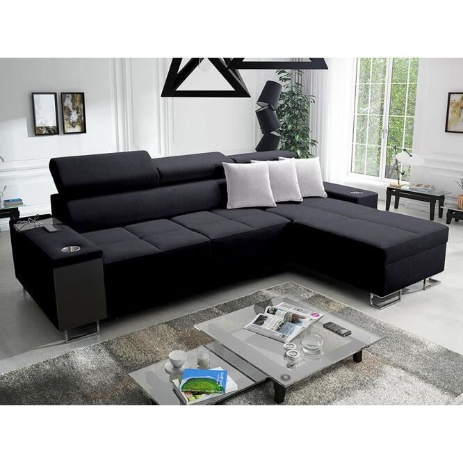 Produit similaire: Canapé d'angle Pearland 108 - Pearland - Sawana 84 - Noir - Boîte de literie - Fonction de couchage