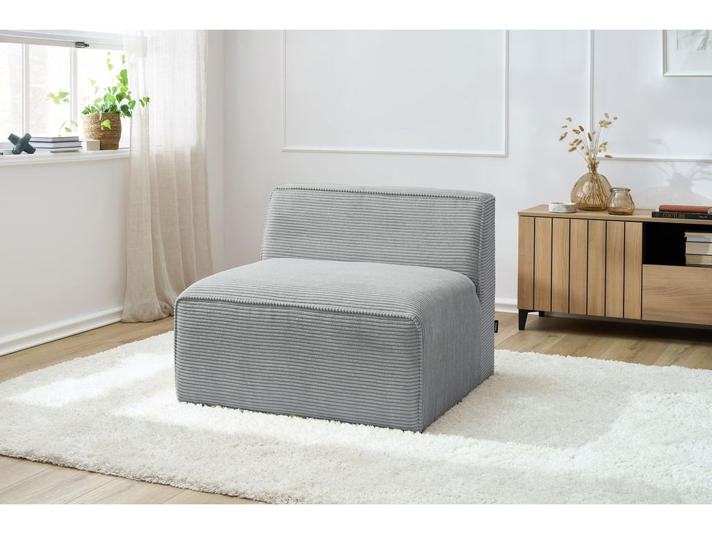 Produit similaire: Chauffeuse 1 place pour canapé modulable MEGEVE tissu velours côtelé gris clair BOBOCHIC 1 places