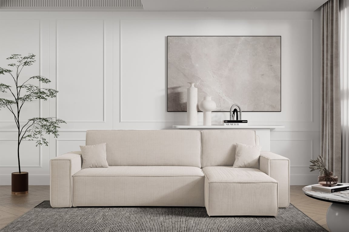 Produit similaire: Scarlo - Canapé velours côtelé Beige