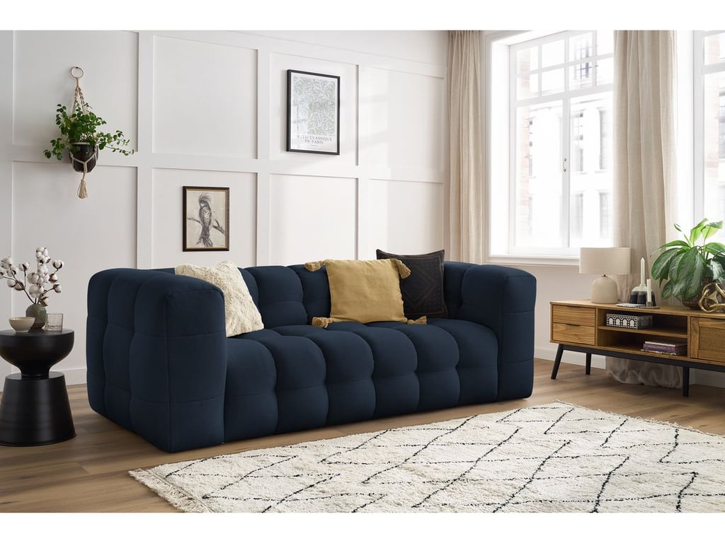 Produit similaire: Canapé droit fixe 3 places CLOUD bleu foncé BOBOCHIC