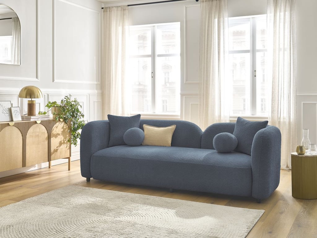 Produit similaire: Canapé droit fixe 3 places HAILEY bleu foncé BOBOCHIC