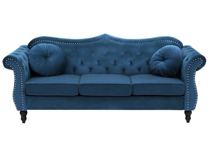 Produit similaire: Canapé Chesterfield 3 places en velours bleu SKIEN