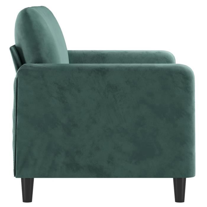 Produit similaire: Canapé à 2 places Vert foncé 120 cm Velours Qqmora xY1867