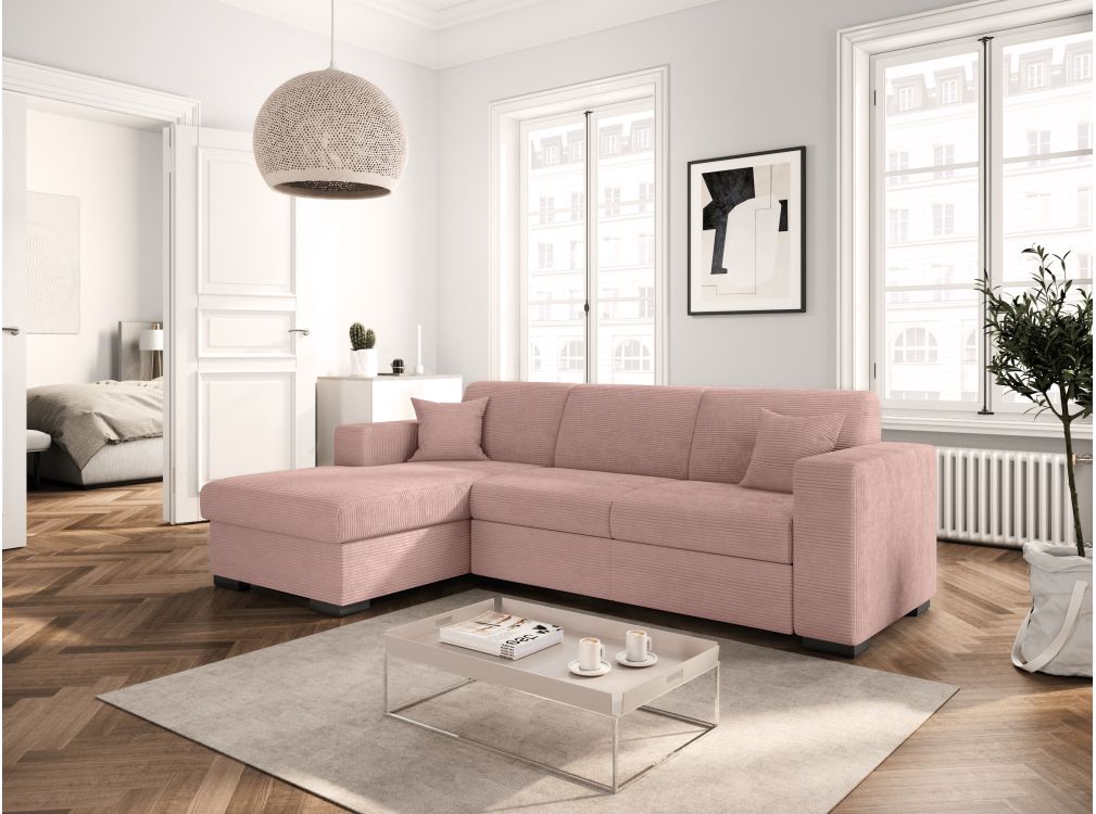 Produit similaire: Canapé d'angle FUJI XL convertible avec coffre en velours côtelé