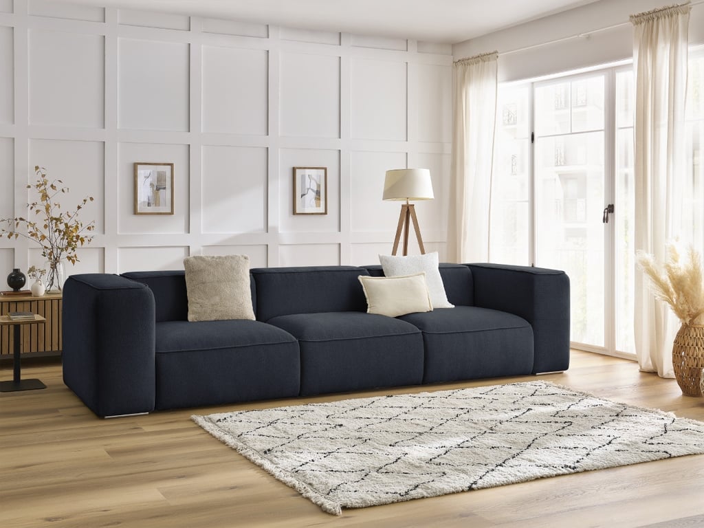 Produit similaire: Canapé droit fixe 3 places ZEPHYR bleu foncé BOBOCHIC