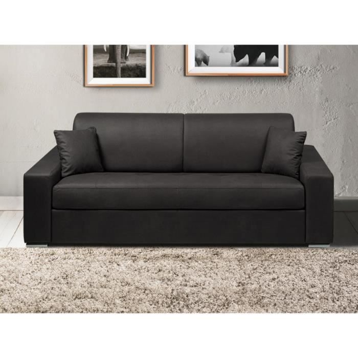 Produit similaire: Canapé 4 places  convertible express en tissu EMIR - Anthracite - Couchage 160 cm - Matelas 22 cm
