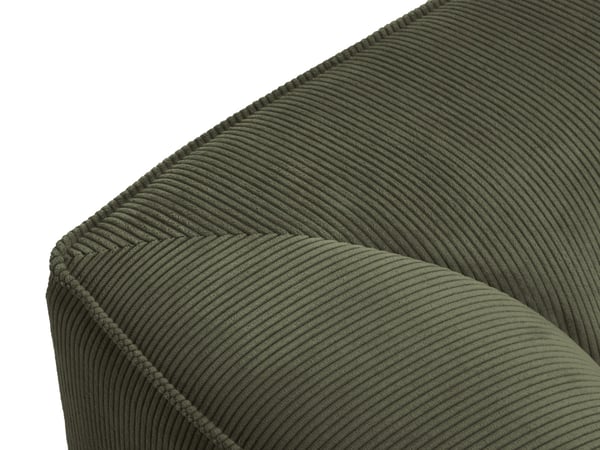Tissu - Canapé velours côtelé Vert
