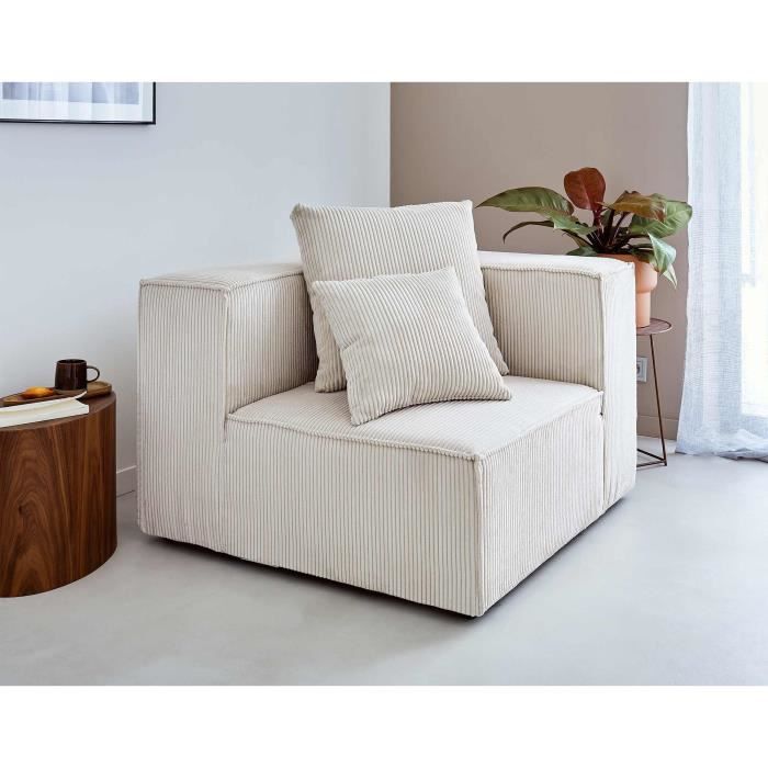 Produit similaire: Colombine - module d'assise d'angle réversible - en velours côtelé