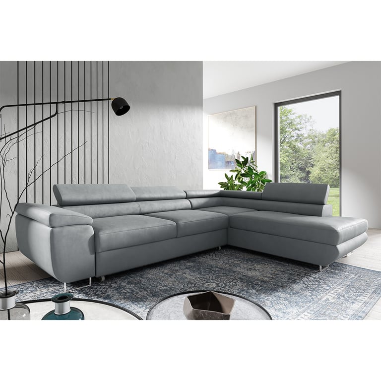lyam - Canapé relax convertible Gris