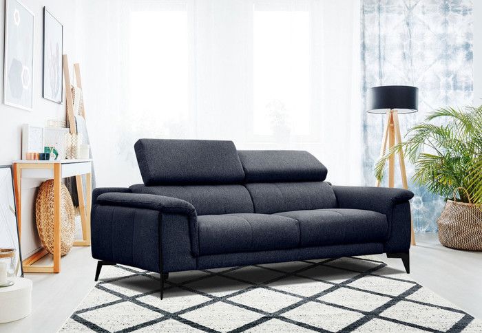 Produit similaire: Canapé fixe - COURTOIS LAVILLE - Matera - 3 places - Tissu - Bleu foncé