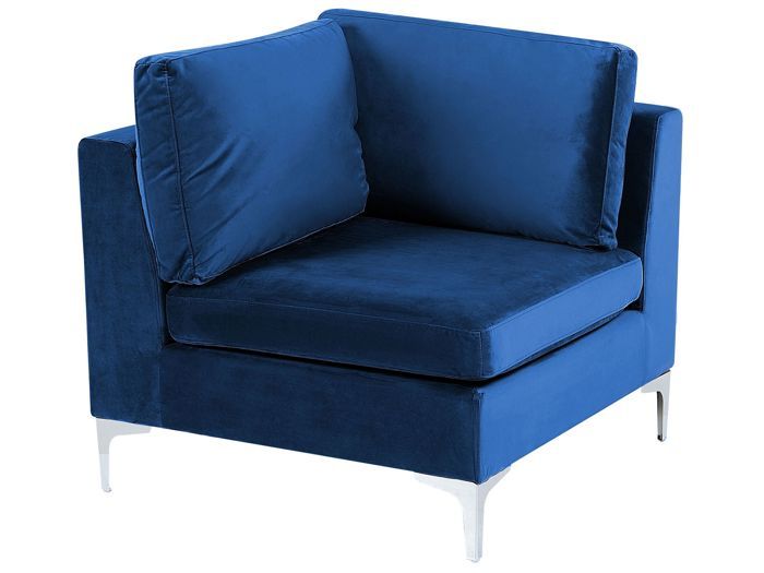 Produit similaire: Section de canapé d'angle en velours bleu marine EVJA