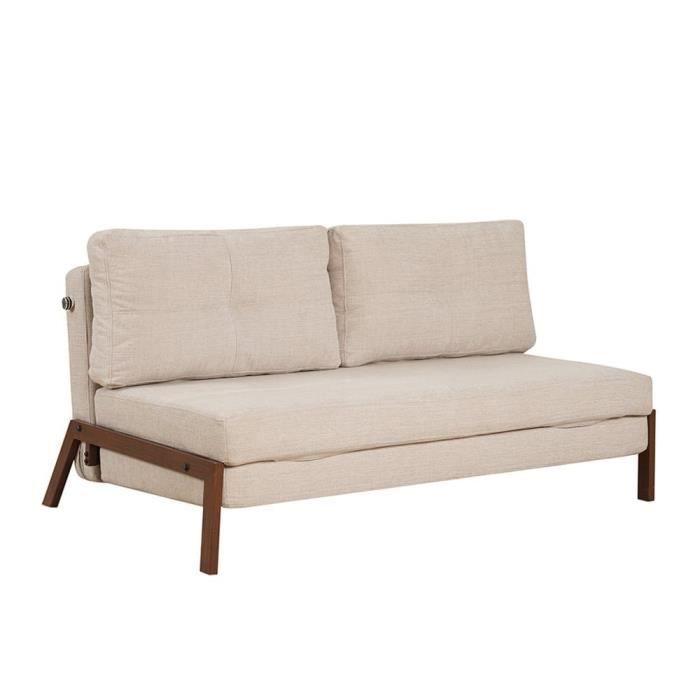 Produit similaire: Livin24  Canapé convertible lit 140 x 200 cm Mikko beige tissu recyclé
