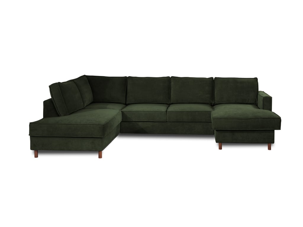 Produit similaire: Canapé panoramique Angle gauche 7 places Velours côtelé Vert