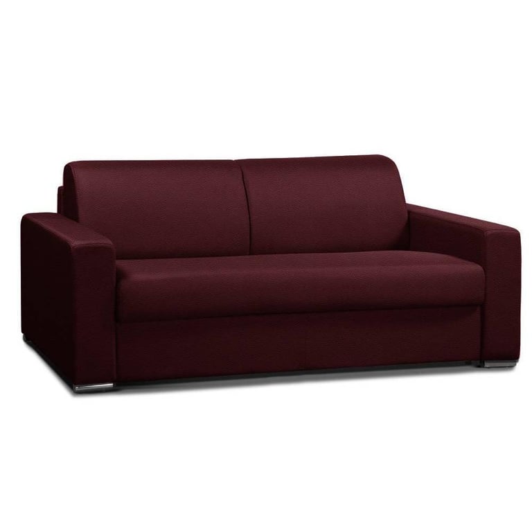 Produit similaire: Canapé convertible 2- ALLURE matelas mémory 20cm lattes 120cm cuir vachette bordeaux