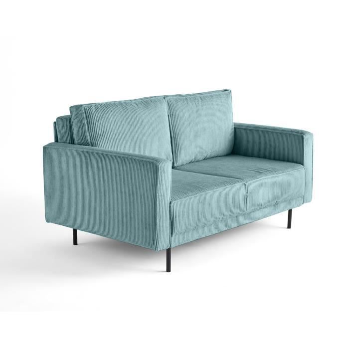 Charlie - canapé droit 2 places - en velours côtelé - Vue supplémentaire 1