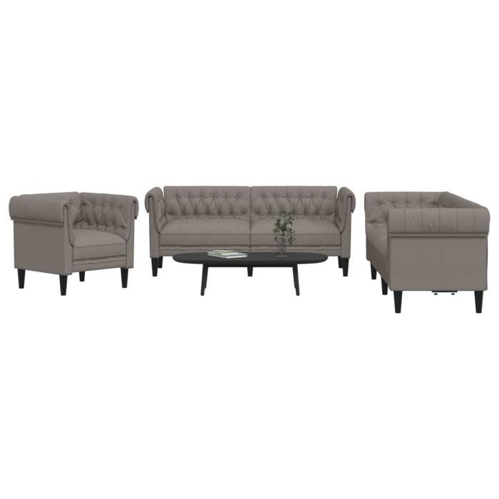 Produit similaire: Ensemble de canapés 3 pcs taupe tissu, canapé, siège de canapé, canapé relax, canapé confort, fauteuil de télévision 3209196