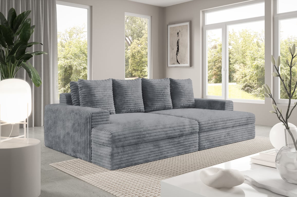 Produit similaire: Canapé Camelia 4 places velours côtelé gris