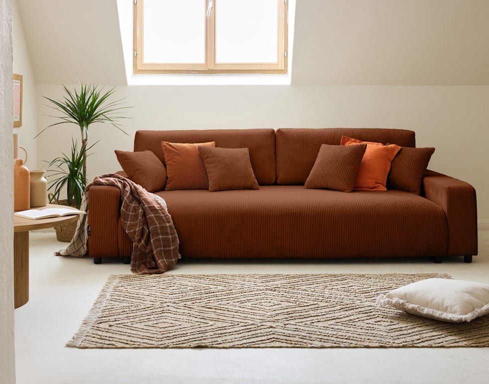 Produit similaire: pivoine - Canapé convertible Rouge