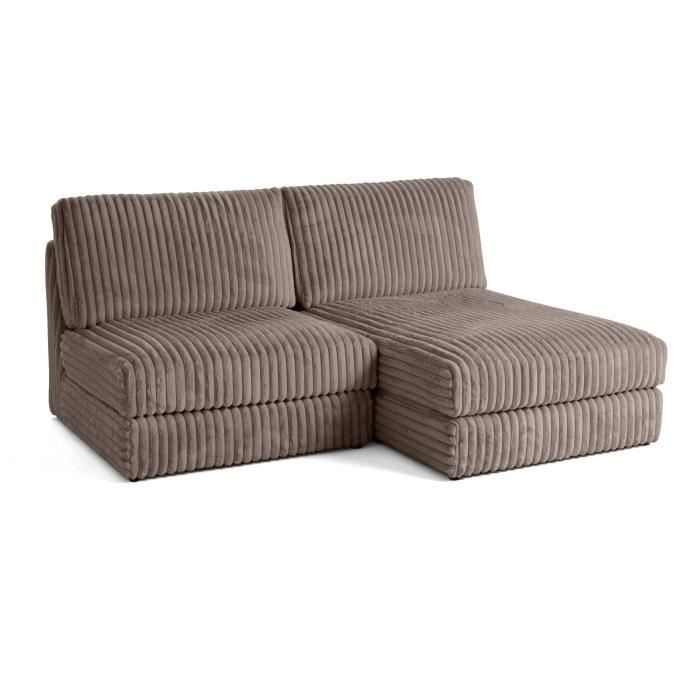 Produit similaire: Jasper - canapé d'angle modulable 4 places - en velours côtelé grosses côtes - Taupe