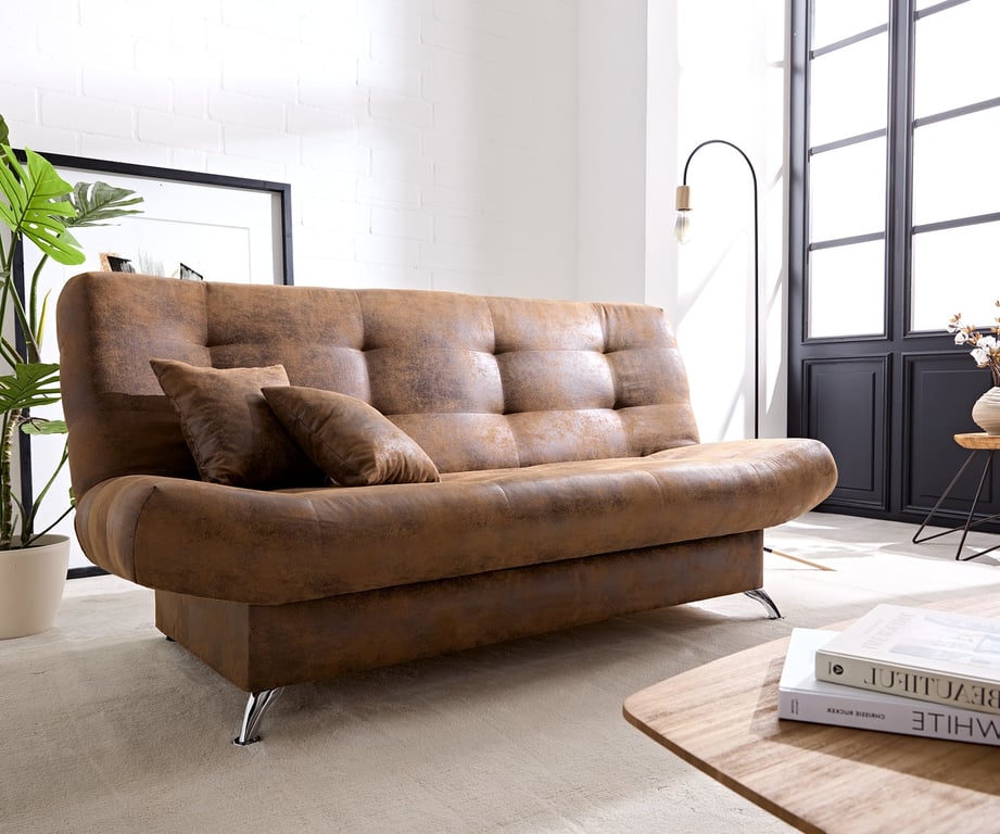 Produit similaire: Canapé-lit Viola 190x90 cm marron aspect antique compartiment de lit