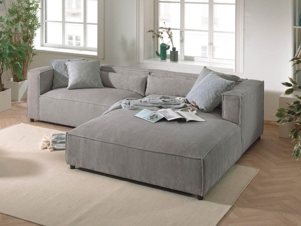 Produit similaire: ela - Canapé velours côtelé Gris