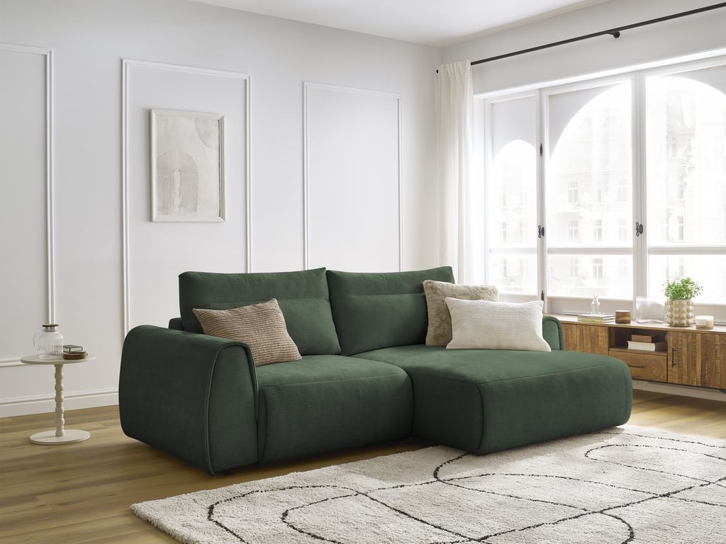 Produit similaire: Canapé d'angle fixe compact ADEN vert angle droit BOBOCHIC 3 places