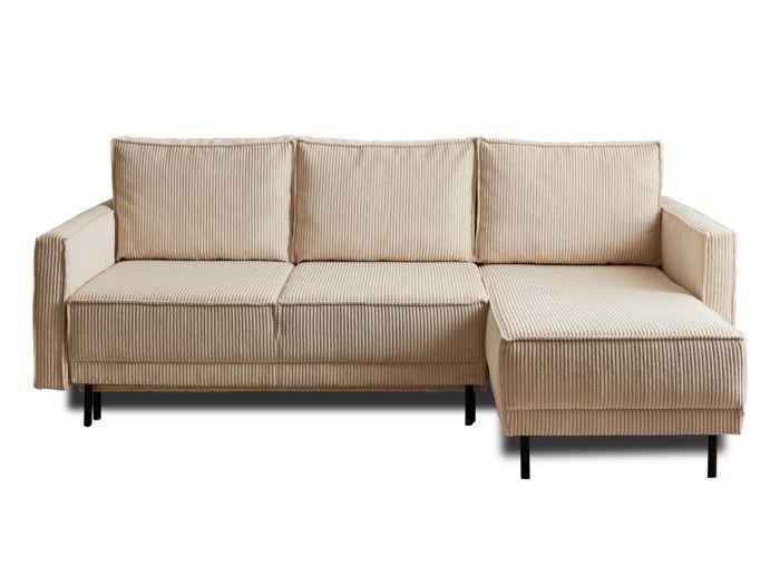 Produit similaire: Charlie - canapé d'angle réversible - 4 places - convertible avec coffre - en velours côtelé