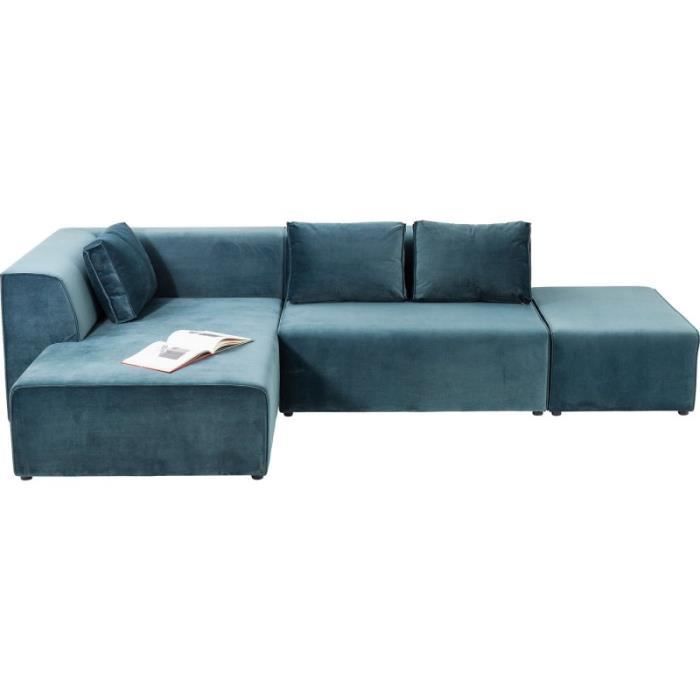 Produit similaire: Canapé d'angle Infinity gauche velours océan Kare Design