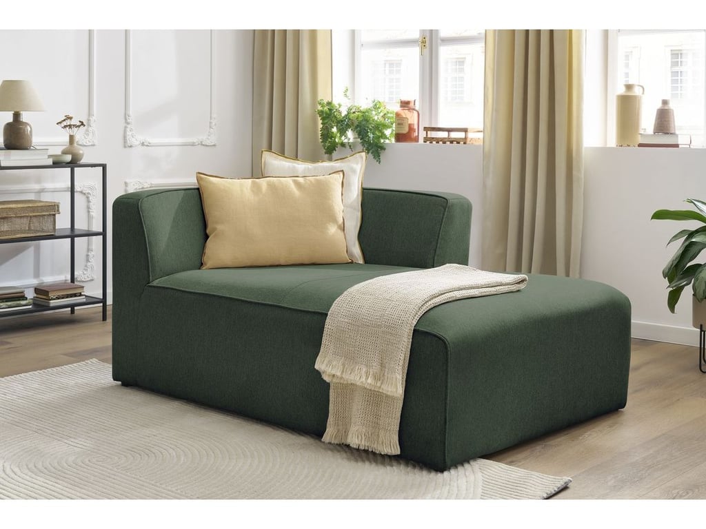 Produit similaire: Méridienne pour canapé modulable MEGEVE tissu chiné vert angle droit BOBOCHIC 1 places