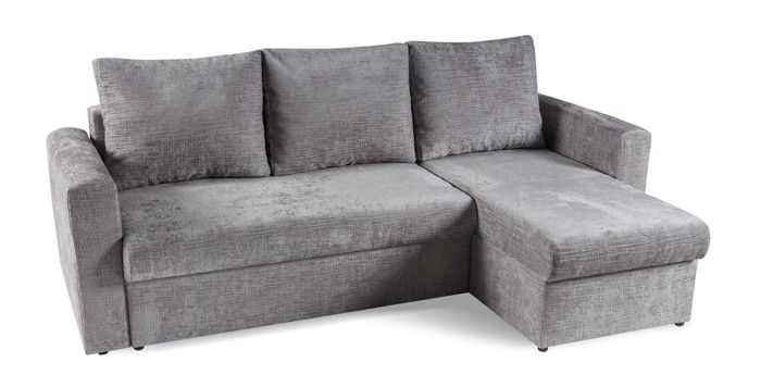 Produit similaire: Canapé d'angle avec fonction de couchage - Bettso Sky - avec coffre à literie, couchage 203 x 138 cm, daim-velours, Gris