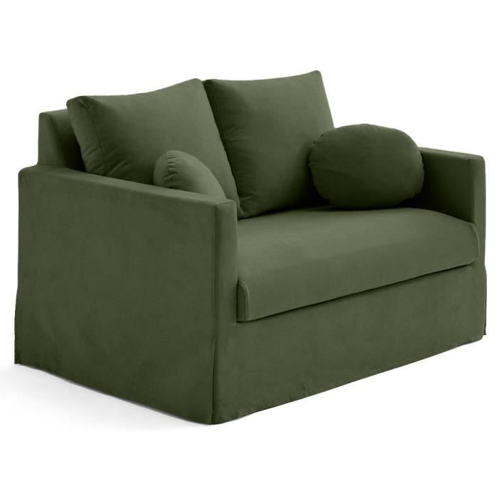 Produit similaire: Serena - canapé droit déhoussable 2 places en tissu - Vert