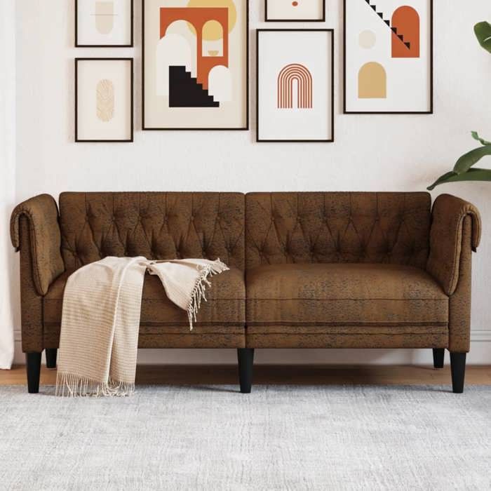 Produit similaire: Canapé Chesterfield 2 Places, Chaise avec Accoudoirs et Dossier, Siège avec Pieds, Fauteuil TV de Salon, Moderne, 372555