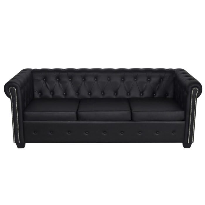 Produit similaire: CLOUD Canapé Chesterfield à 3 places cuir synthétique noir CHYNEW8711451