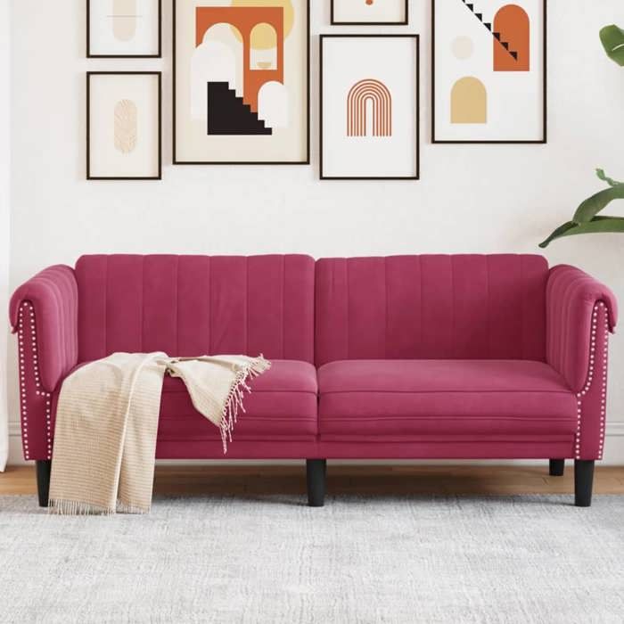 Produit similaire: Canapé à 2 Places, Sofa avec Pieds, Canapé Rembourré avec Accoudoirs et Dossier, Meuble de Chambre à Coucher 372579