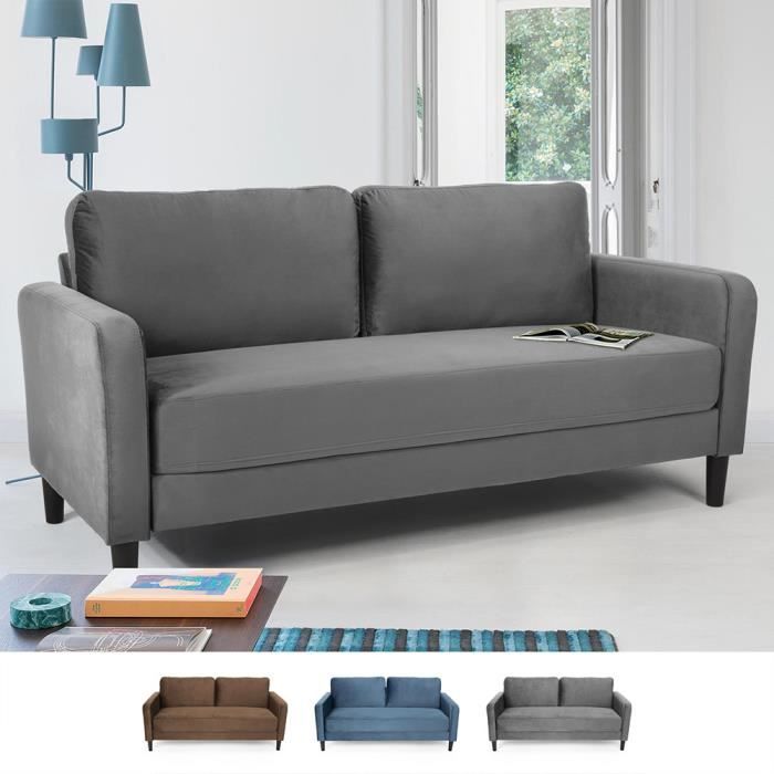 Produit similaire: Canapé 3 places au design moderne pour chambre et salons en tissu Portland, Couleur: Gris