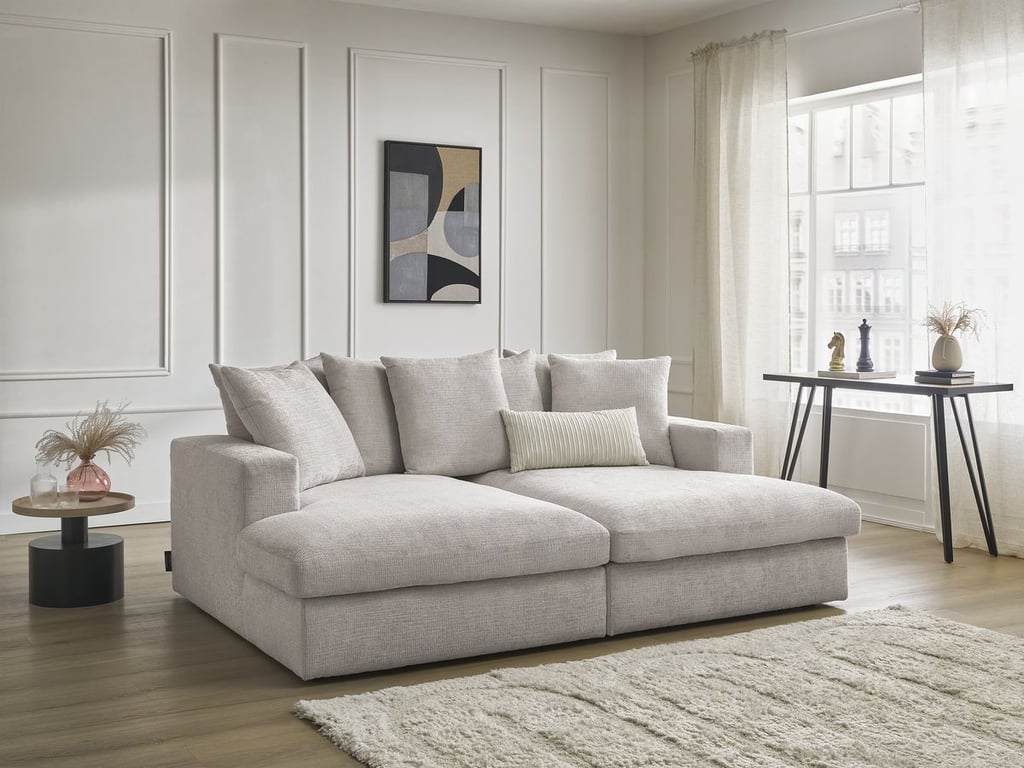 Produit similaire: Canapé droit fixe 3 places SIMEON assise profonde beige BOBOCHIC