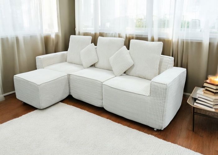 Produit similaire: Canapé Innovant en Mousse Roulée – Modulable 4 places - Beige