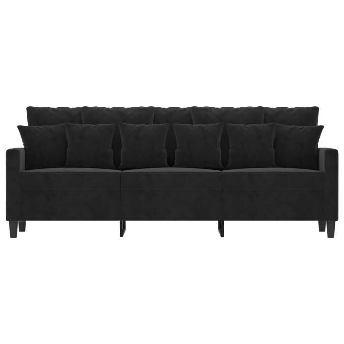 Produit similaire: Mothinessto-Canapé à 3 places Noir 180 cm Velours-DS684