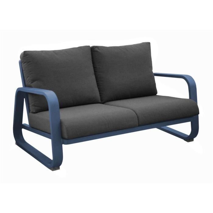 Produit similaire: Canapé 2.5 places Antonino sofa en aluminium/coussins - bleu/gris