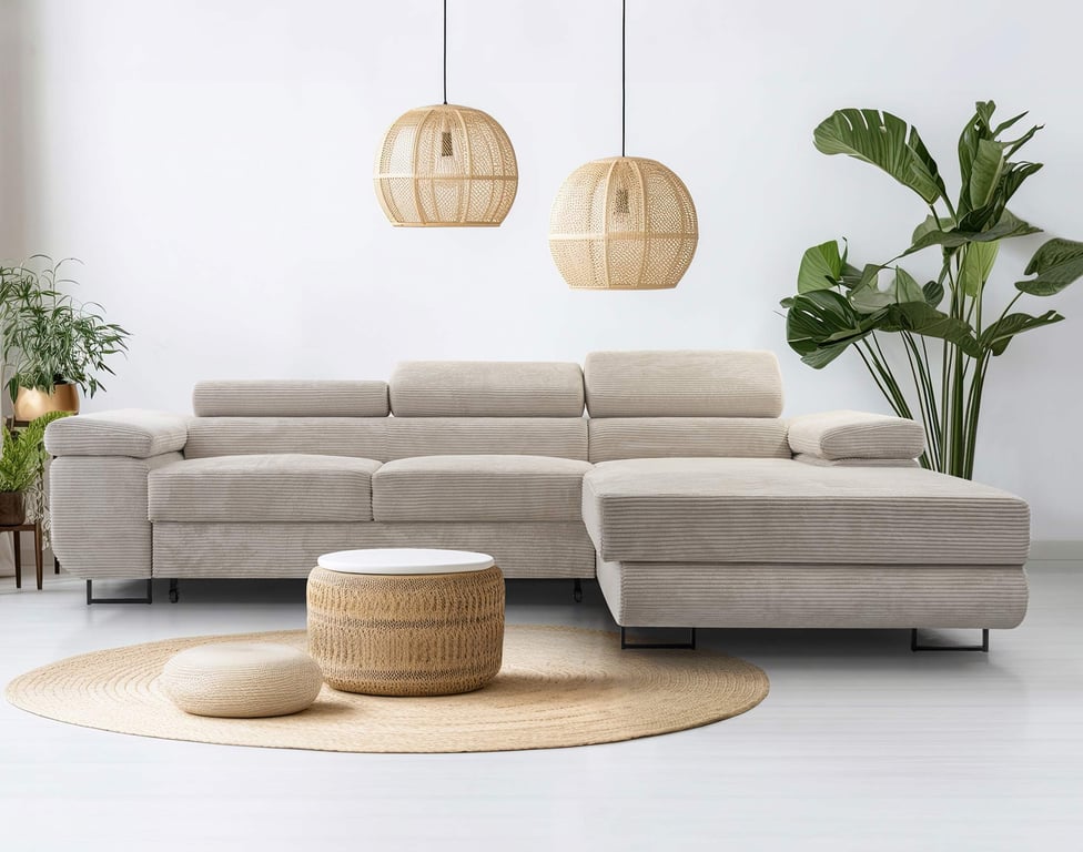 Produit similaire: pablo - Canapé velours côtelé Beige