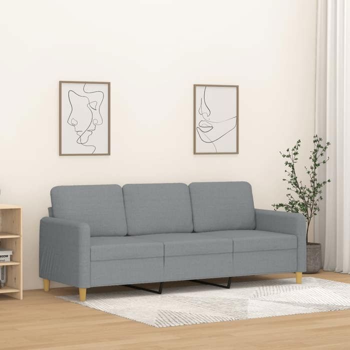 Produit similaire: Canapé à 3 places Gris clair 180 cm Tissu 359486