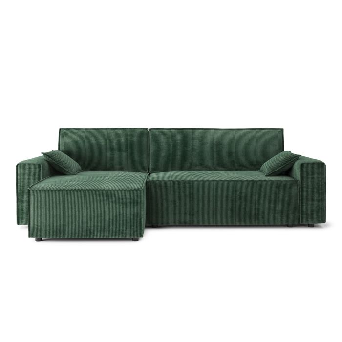 Produit similaire: Canapé d'angle réversible convertible 4 places en velours côtelé - GAUCET - DURIF - Vert