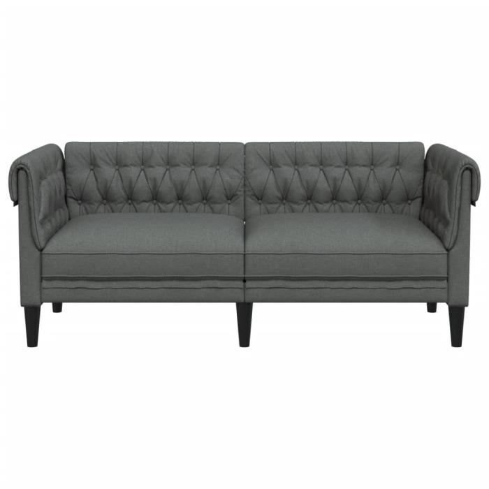 Produit similaire: Canapé Chesterfield - MOTHINESSTO - 2 places - Gris foncé - Tissu 100% polyester - Style classique